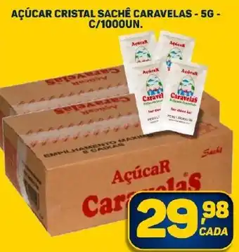 Dom Atacadista AÇÚCAR CRISTAL SACHÊ CARAVELAS - 5G - C/1000UN. oferta