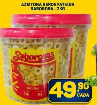 AZEITONA VERDE FATIADA SABOROSA - 2KG