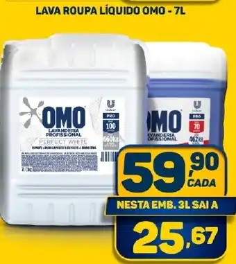 Dom Atacadista LAVA ROUPA LÍQUIDO OMO - 7L oferta