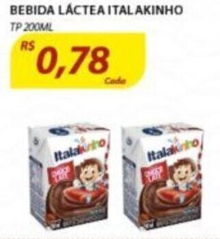 Assaí Atacadista Bebida lactea Italakinho 200ml oferta
