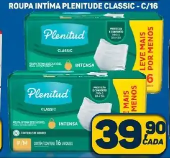 Dom Atacadista ROUPA INTIMA PLENITUDE CLASSIC - C/16 oferta