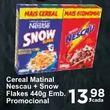Rossi Supermercado Cereal Matinal Nescau + Snow Flakes 440g Emb. Promocional oferta