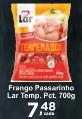 Rossi Supermercado Frango Passarinho Lar Temp. Pct. 700g oferta