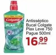Rossi Supermercado Antisséptico Bucal Colgate Plax Leve 750 Pague 500ml oferta
