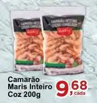 Rossi Supermercado Camarão Maris Inteiro Coz 200g oferta