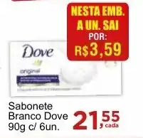 Rossi Supermercado Sabonete Branco Dove 90g c/ 6un. oferta