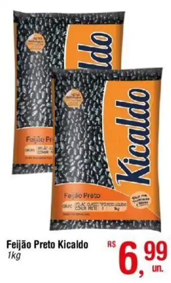 Fort Atacadista Feijão Preto Kicaldo 1kg oferta