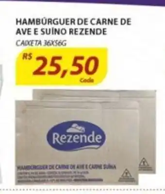 Hamburguer de Carne de Ave Suino Rezende