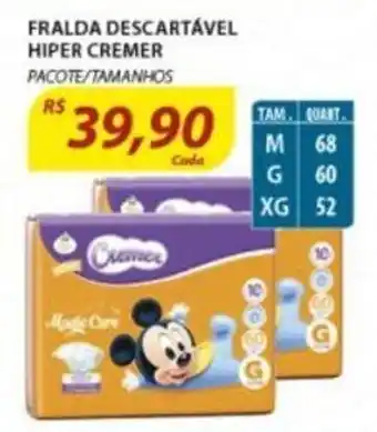 Assaí Atacadista Fralda Descartavel Hiper Cremer oferta