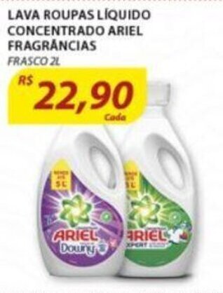 Assaí Atacadista Lava roupas Liquido Concentrado Ariel Fragrancias 2L oferta