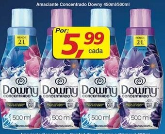 Supermercados Guanabara Amaciante Concentrado Downy 450ml/500ml oferta
