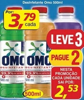 Supermercados Guanabara Desinfetante Omo 500ml oferta
