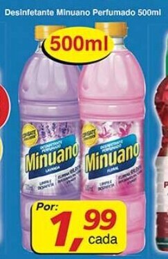 Supermercados Guanabara Desinfetante Minuano Perfumado 500ml oferta