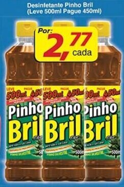 Supermercados Guanabara Desinfetante Pinho Bril Leve 500ml Pague 450ml oferta