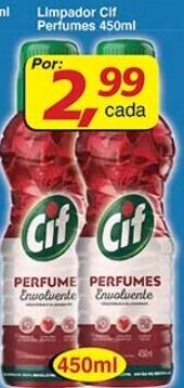 Supermercados Guanabara Limpador Cif Perfumes 450ml oferta