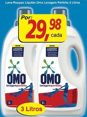 Supermercados Guanabara Lava-roupas Liquido Omo Lavagem Perfeita 3L oferta