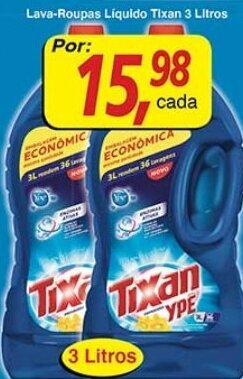 Supermercados Guanabara Lava-roupas liquido Tixan 3L oferta