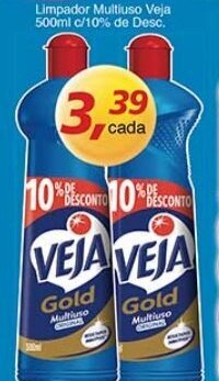 Supermercados Guanabara Limpador Multiuso Veja 500ml c/ 10% de Desc. oferta