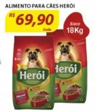 Assaí Atacadista Alimento Para Caes Heroi 18kg oferta