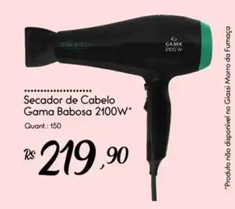 Secador de Cabelo Gama Babosa 2100W*