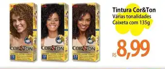 Tintura Cor&Ton Várias tonalidades Caixeta com 135g