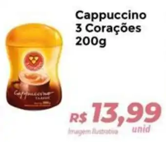 Hiper Moreira Cappuccino 3 Corações 200g oferta