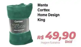 Hiper Moreira Manta Corttex Home Design King oferta