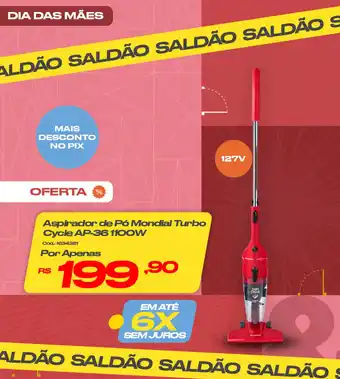 Casa e Vídeo Aspirador de Pó Mondial Turbo Cycle AP-36 1100W oferta