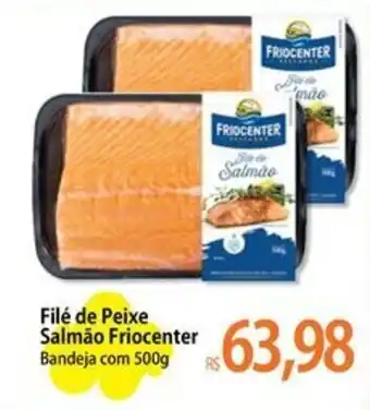 Filé de Peixe Salmão Friocenter Bandeja com 500g