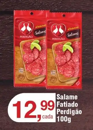 Royal Supermercados Salame Fatiado Perdigão cada 100g oferta