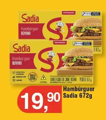 Royal Supermercados Hambúrguer Sadia 672g oferta