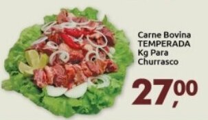 Supermercados Nori Carne Bovina Temperada 1kg para Churrasco oferta