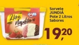 Supermercados Nori Sorvete Jundia Pote 2L sabores oferta