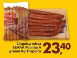 Supermercados Nori Linguica Mista Seara Fininha a granel 1kg Tropeiro oferta