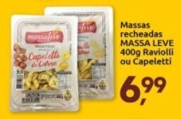Supermercados Nori Massas recheadas Massa leve 400g Raviolli ou Capeletti oferta