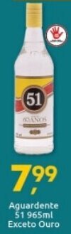Supermercados Nori Aguardente 51 965ml Exceto Ouro oferta