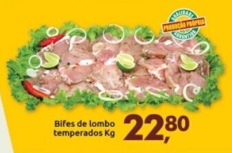 Supermercados Nori Bifes de Lombo Temperados 1kg oferta