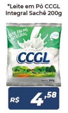 Atakarejo Leite em po CCGL Integral Sache 200g oferta