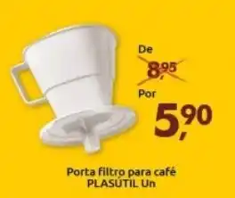 Supermercados Nori Porta Filtro pra cafe Plasutil un oferta
