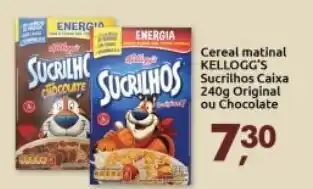 Cereal Matinal Kellogg's Sucrilhos Caixa 240g Original ou Chocolate