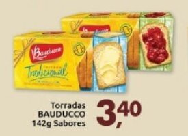 Supermercados Nori Torradas Bauducco 142g sabores oferta