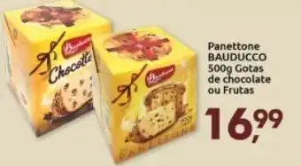 Supermercados Nori Panettone Bauducco 500g gotas de chocolate ou Frutas oferta