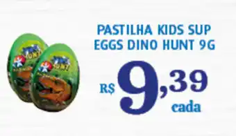 Bahamas Supermercados Pastilha Kids Sup Eggs Dino HUnt 9g oferta