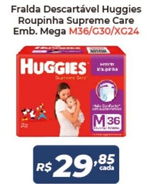 Fralda descartavel Huggies