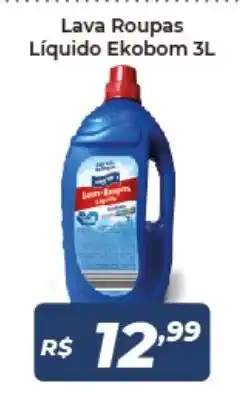 Atakarejo Lava Roupas Liquido Ekobom 3L oferta