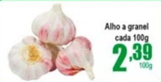 Higa's Supermercado Alho a granel 100g oferta