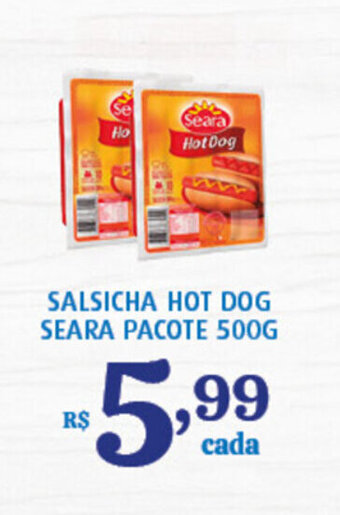 Bahamas Supermercados Salsicha Hot Dog Seara pacote 500g oferta