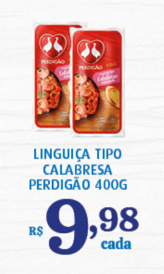 Bahamas Supermercados Linguica tipo Calabresa Perdigao 400g oferta