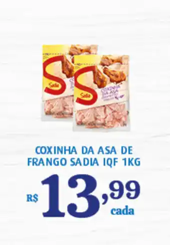 Bahamas Supermercados Coxinha da Asa de Frango Sadia IQF 1kg oferta