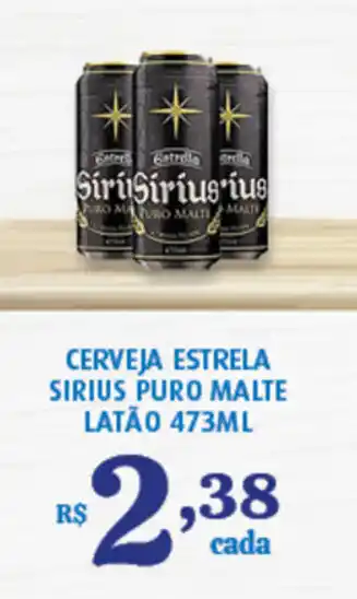 Bahamas Supermercados Cerveja Estrela Siruis Puro Malte latao 473ml oferta